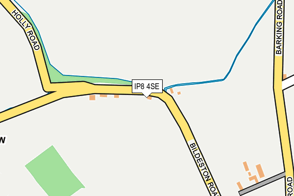 IP8 4SE map - OS OpenMap – Local (Ordnance Survey)