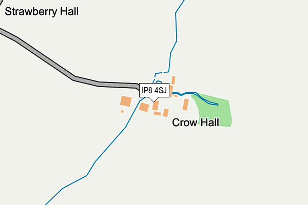 IP8 4SJ map - OS OpenMap – Local (Ordnance Survey)