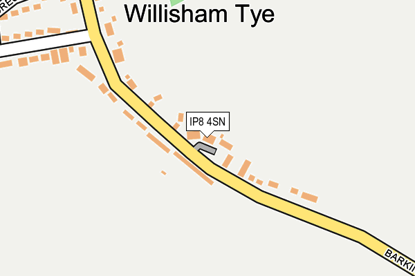 IP8 4SN map - OS OpenMap – Local (Ordnance Survey)