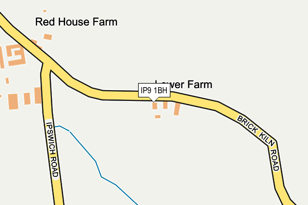 IP9 1BH map - OS OpenMap – Local (Ordnance Survey)