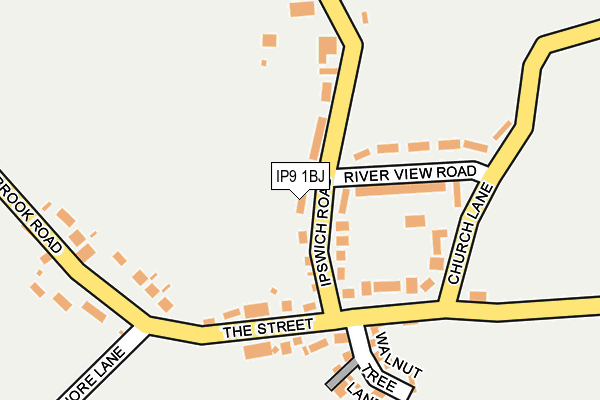 IP9 1BJ map - OS OpenMap – Local (Ordnance Survey)