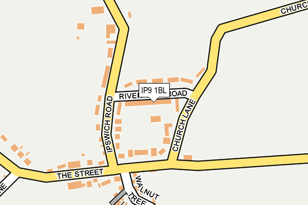 IP9 1BL map - OS OpenMap – Local (Ordnance Survey)