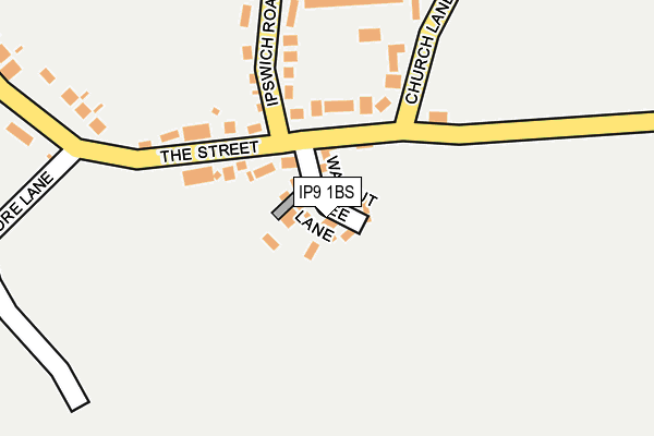 IP9 1BS map - OS OpenMap – Local (Ordnance Survey)