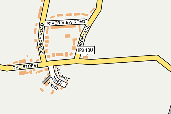 IP9 1BU map - OS OpenMap – Local (Ordnance Survey)