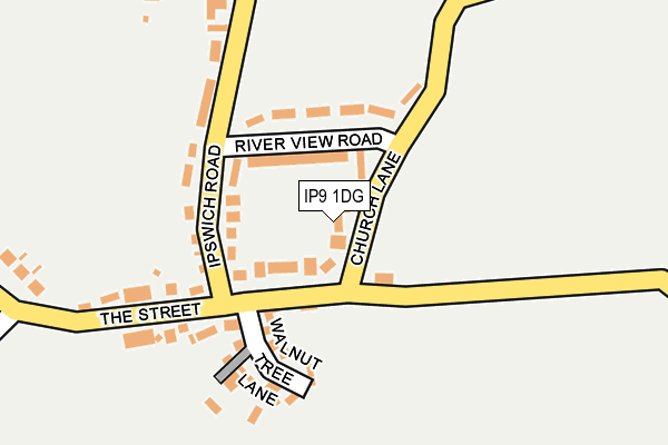 IP9 1DG map - OS OpenMap – Local (Ordnance Survey)