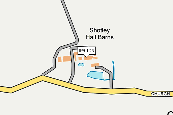 IP9 1DN map - OS OpenMap – Local (Ordnance Survey)