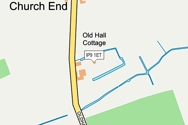 IP9 1ET map - OS OpenMap – Local (Ordnance Survey)