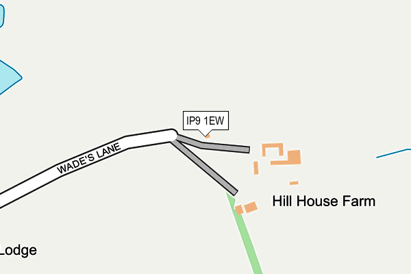 IP9 1EW map - OS OpenMap – Local (Ordnance Survey)