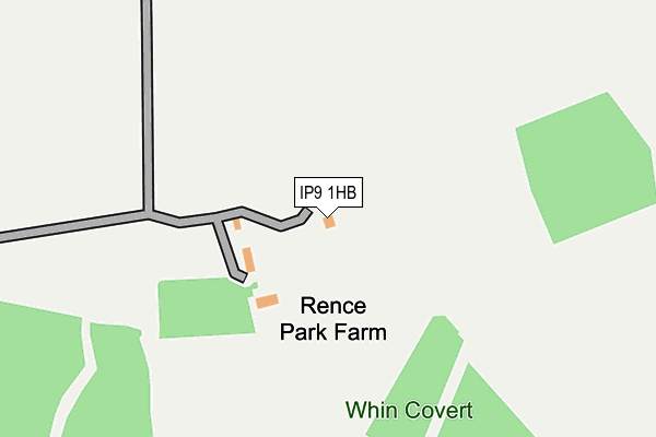 IP9 1HB map - OS OpenMap – Local (Ordnance Survey)