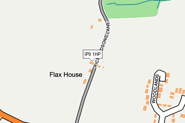 IP9 1HP map - OS OpenMap – Local (Ordnance Survey)