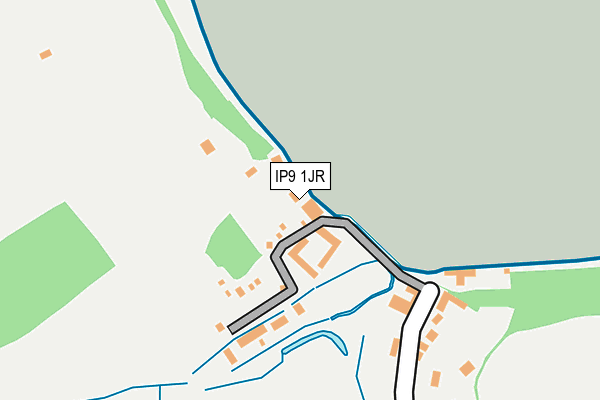 IP9 1JR map - OS OpenMap – Local (Ordnance Survey)