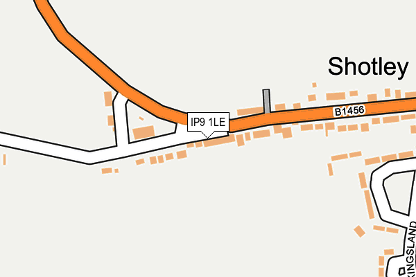 IP9 1LE map - OS OpenMap – Local (Ordnance Survey)