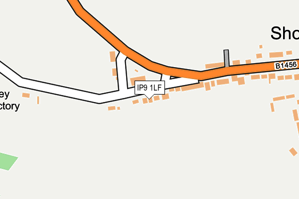 IP9 1LF map - OS OpenMap – Local (Ordnance Survey)