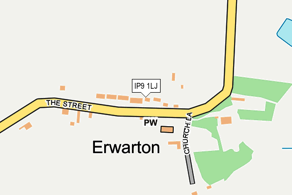 IP9 1LJ map - OS OpenMap – Local (Ordnance Survey)