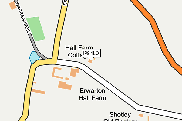 IP9 1LQ map - OS OpenMap – Local (Ordnance Survey)