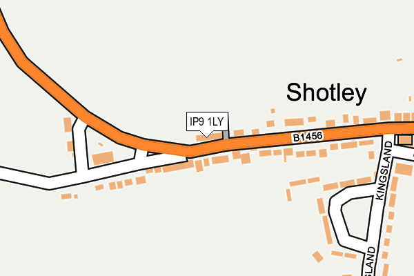 IP9 1LY map - OS OpenMap – Local (Ordnance Survey)