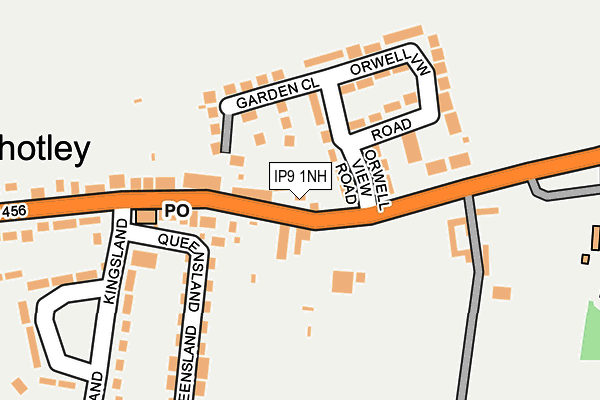 IP9 1NH map - OS OpenMap – Local (Ordnance Survey)