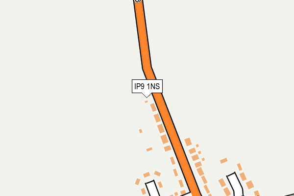 IP9 1NS map - OS OpenMap – Local (Ordnance Survey)