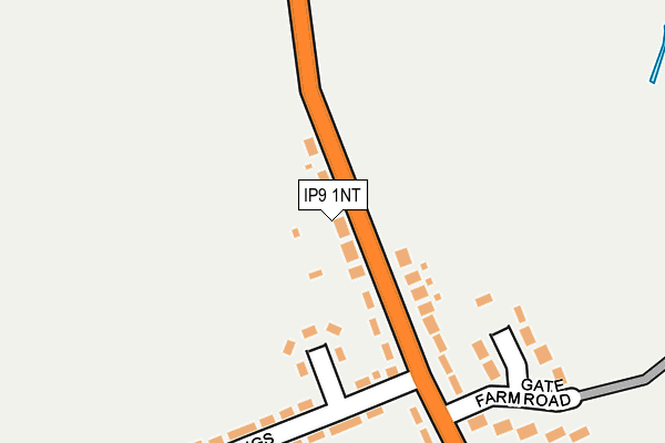 IP9 1NT map - OS OpenMap – Local (Ordnance Survey)