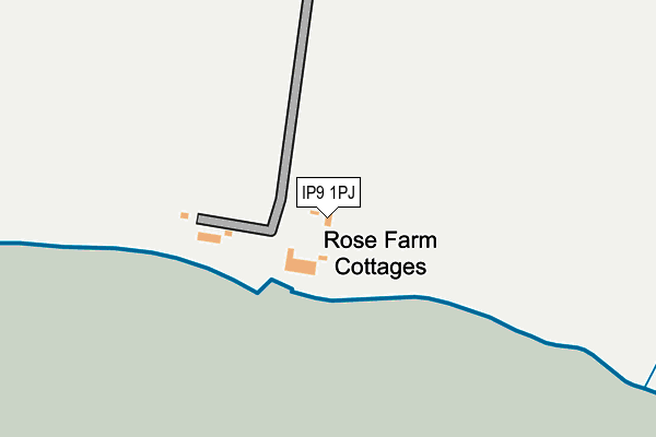 IP9 1PJ map - OS OpenMap – Local (Ordnance Survey)