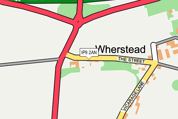 IP9 2AN map - OS OpenMap – Local (Ordnance Survey)