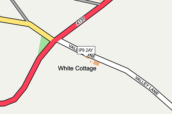 IP9 2AY map - OS OpenMap – Local (Ordnance Survey)