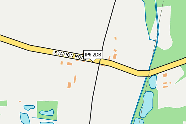 IP9 2DB map - OS OpenMap – Local (Ordnance Survey)