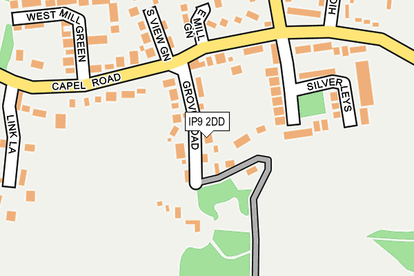 IP9 2DD map - OS OpenMap – Local (Ordnance Survey)