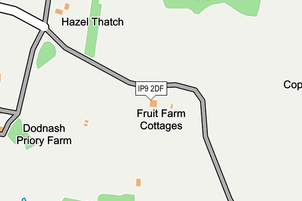 IP9 2DF map - OS OpenMap – Local (Ordnance Survey)