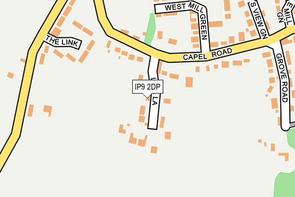 IP9 2DP map - OS OpenMap – Local (Ordnance Survey)