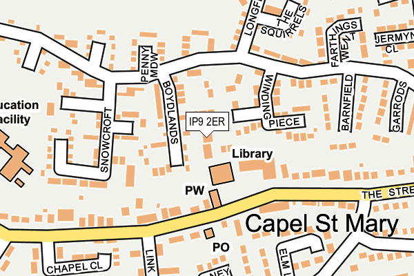 IP9 2ER map - OS OpenMap – Local (Ordnance Survey)