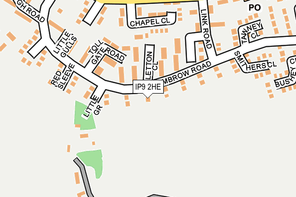 IP9 2HE map - OS OpenMap – Local (Ordnance Survey)