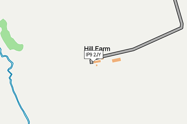 IP9 2JY map - OS OpenMap – Local (Ordnance Survey)
