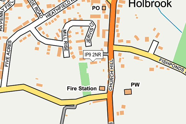 IP9 2NR map - OS OpenMap – Local (Ordnance Survey)