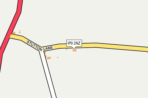 IP9 2NZ map - OS OpenMap – Local (Ordnance Survey)
