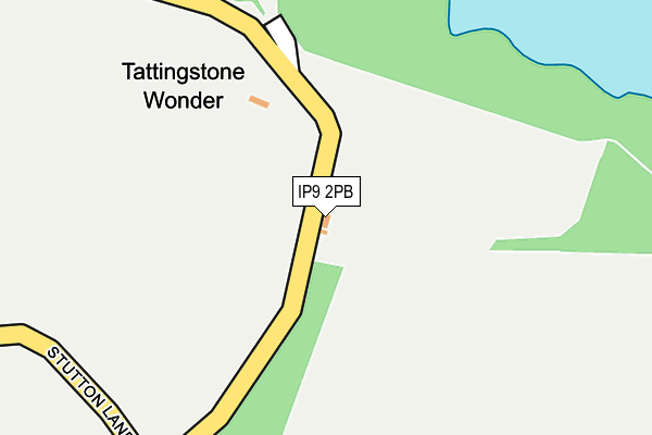 IP9 2PB map - OS OpenMap – Local (Ordnance Survey)