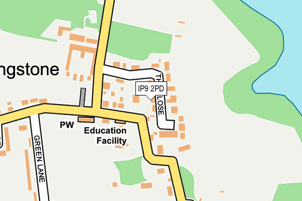 IP9 2PD map - OS OpenMap – Local (Ordnance Survey)