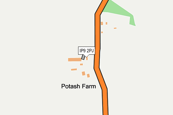 IP9 2PJ map - OS OpenMap – Local (Ordnance Survey)