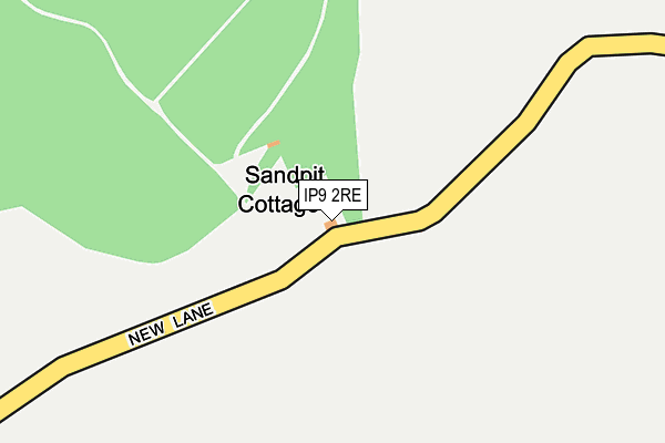 IP9 2RE map - OS OpenMap – Local (Ordnance Survey)