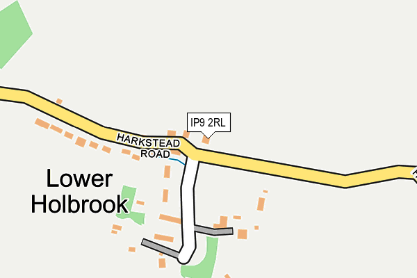 IP9 2RL map - OS OpenMap – Local (Ordnance Survey)