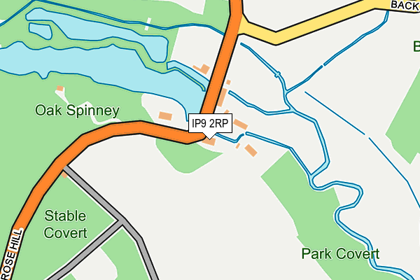 IP9 2RP map - OS OpenMap – Local (Ordnance Survey)