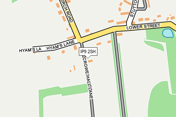 IP9 2SH map - OS OpenMap – Local (Ordnance Survey)