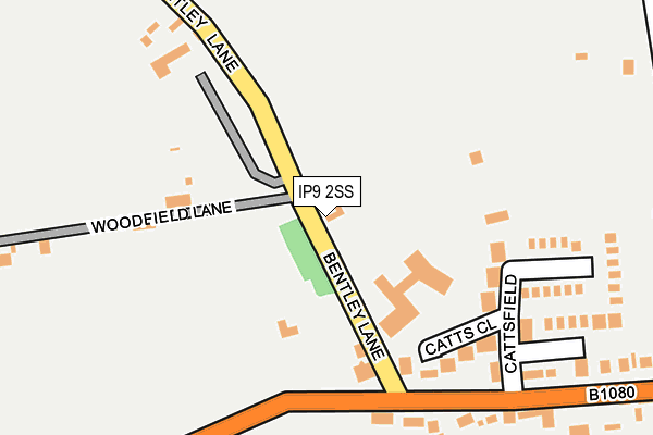 IP9 2SS map - OS OpenMap – Local (Ordnance Survey)