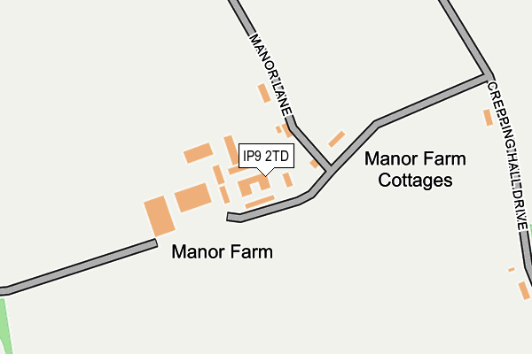 IP9 2TD map - OS OpenMap – Local (Ordnance Survey)
