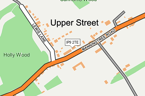 IP9 2TE map - OS OpenMap – Local (Ordnance Survey)