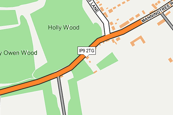 IP9 2TG map - OS OpenMap – Local (Ordnance Survey)