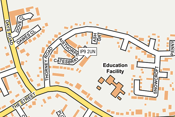 IP9 2UN map - OS OpenMap – Local (Ordnance Survey)