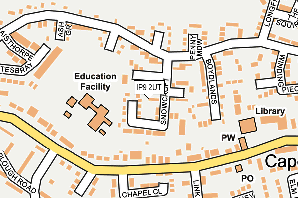 Map of POTENTIA PROPERTIES LTD at local scale