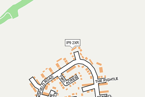 IP9 2XR map - OS OpenMap – Local (Ordnance Survey)