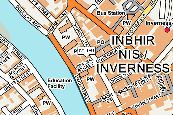 IV1 1EU map - OS OpenMap – Local (Ordnance Survey)